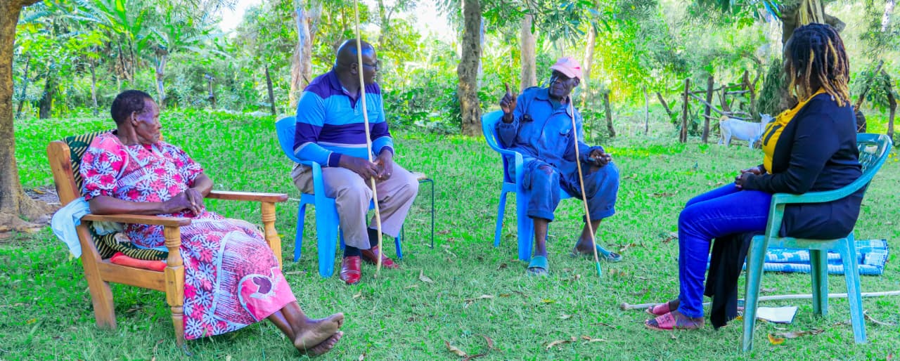 Elder sharing wisdom